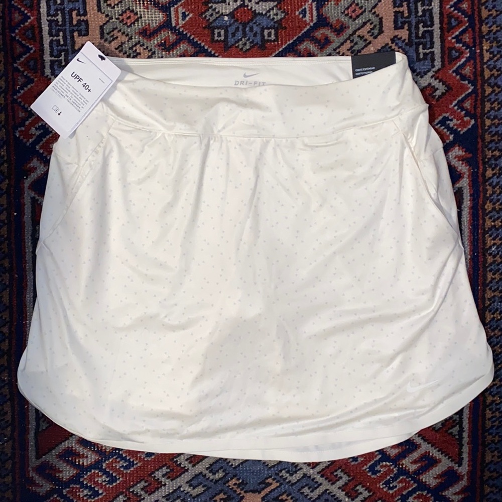 Nike white golf skirt